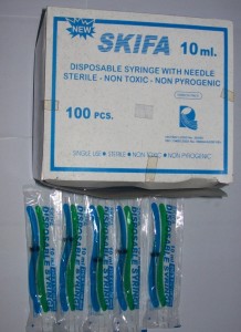 SKIFA 10cc Disposible Syringe (Alat Suntik Sekali Pakai)