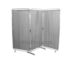 Bed Screen Stainless Steel Triple (3 Bidang)